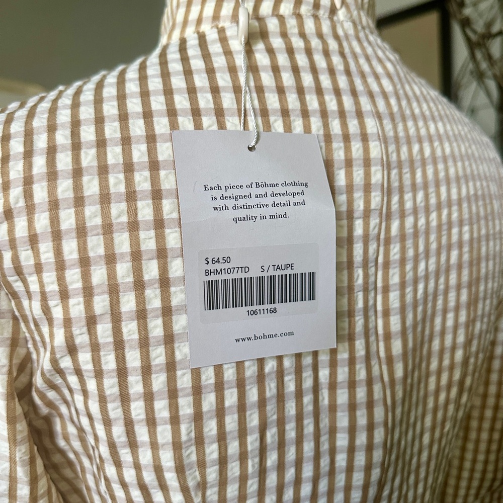 Taupe Checkered Shirt
